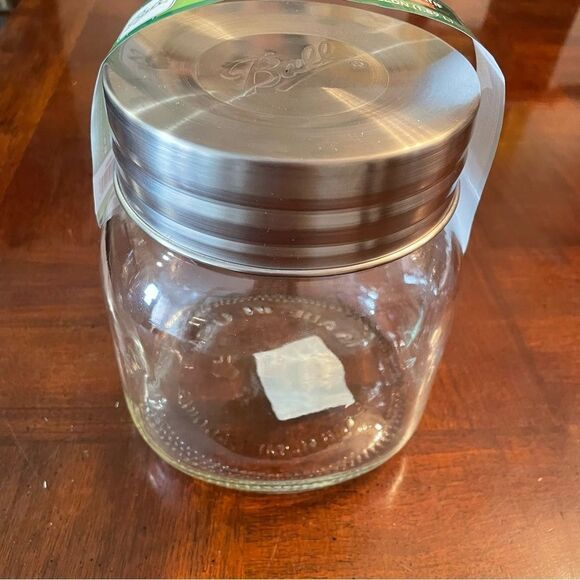 6.5" tall Large Half Gallon Mason Ball Decorative Jar Canister - Picture 3 of 10